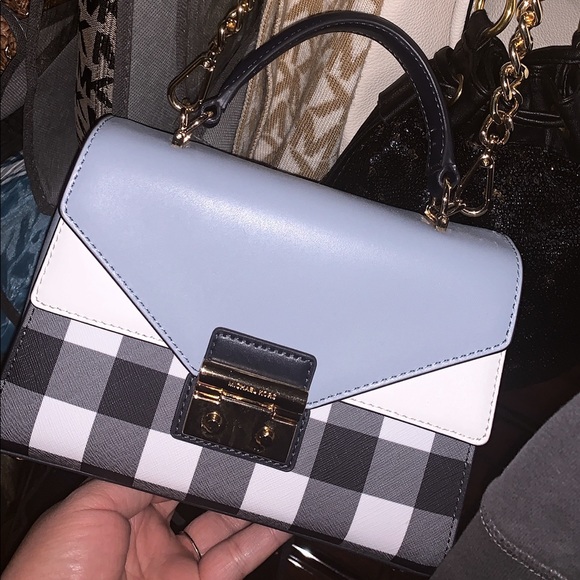 michael kors gingham purse